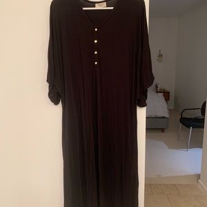 Dwell and Slumber caftan dress xs/s in onyx